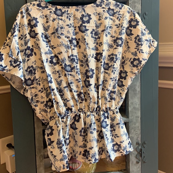 Warehouse Cottage Core blue/ white blouse - Picture 4 of 7